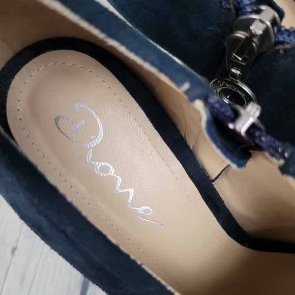 DIONE | side zip suede heeled shoes - Picture 9 of 9